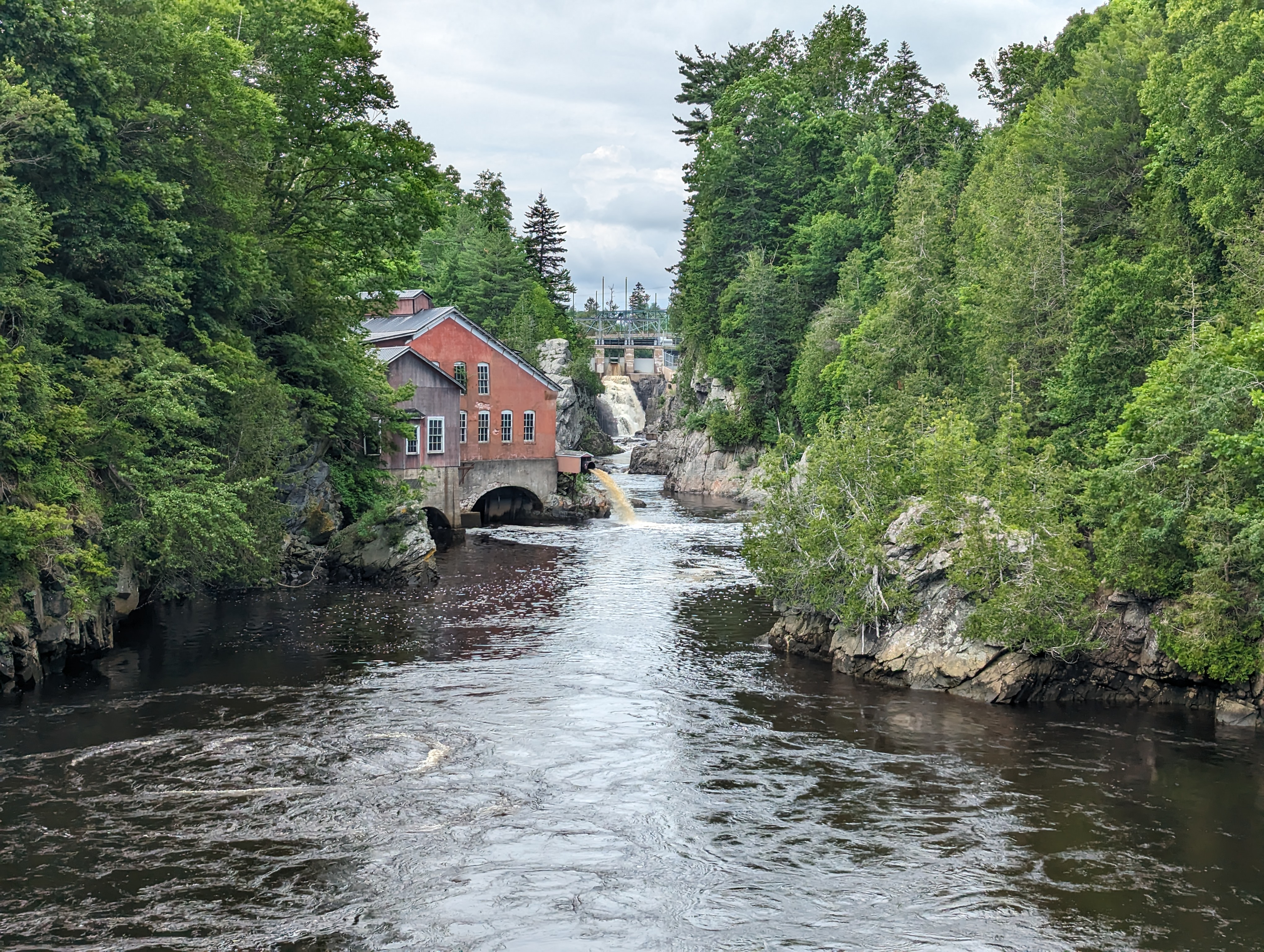 St. George Pulp and Paper Mill at St. Geroge Falls in New Brunswick.